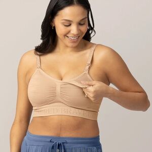 Kindred Bravely Tan Nursing Bralette Wireless Comfort